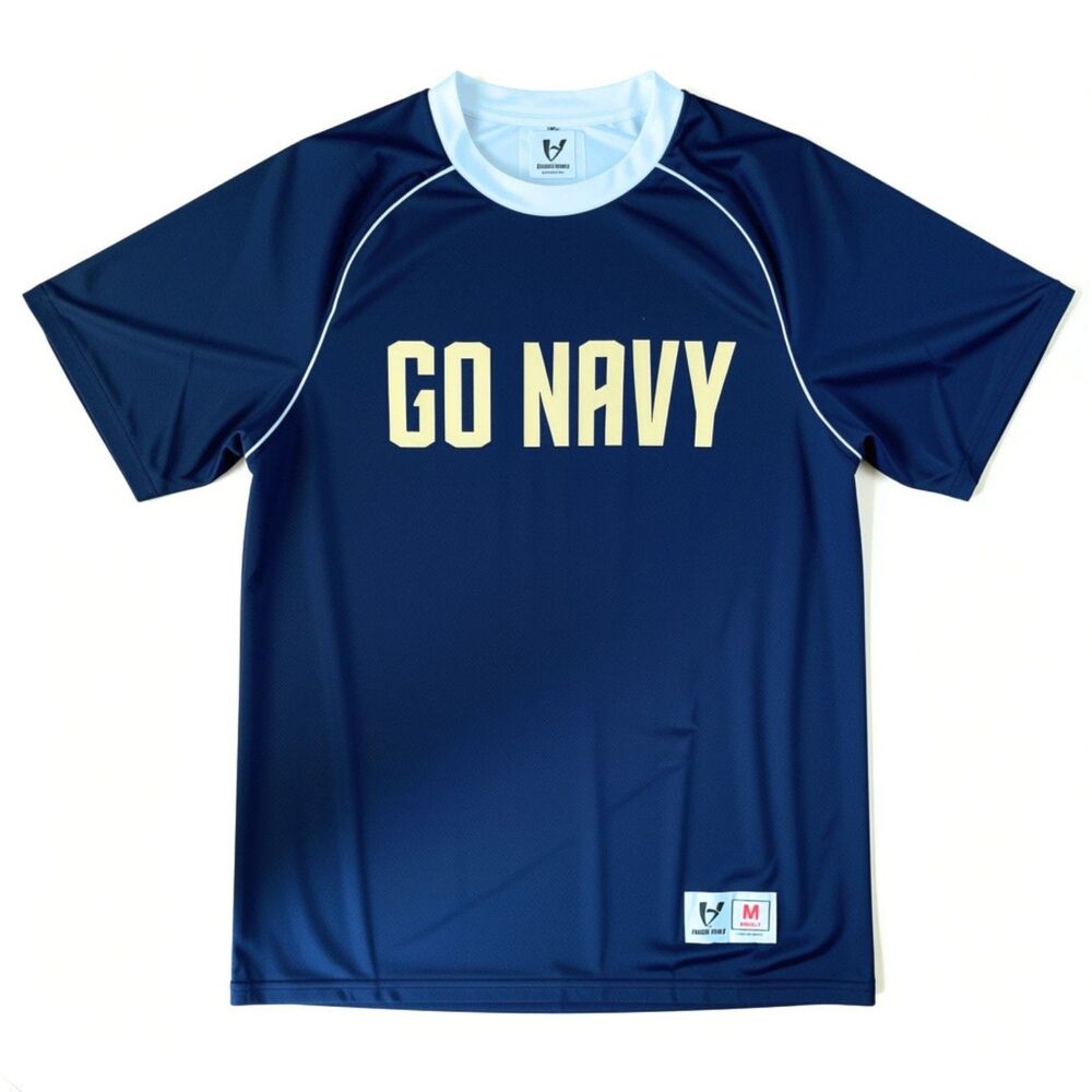 High Five Men's Go Navy Mesh Performance Athletic Jersey Size Medium Navy Blue
